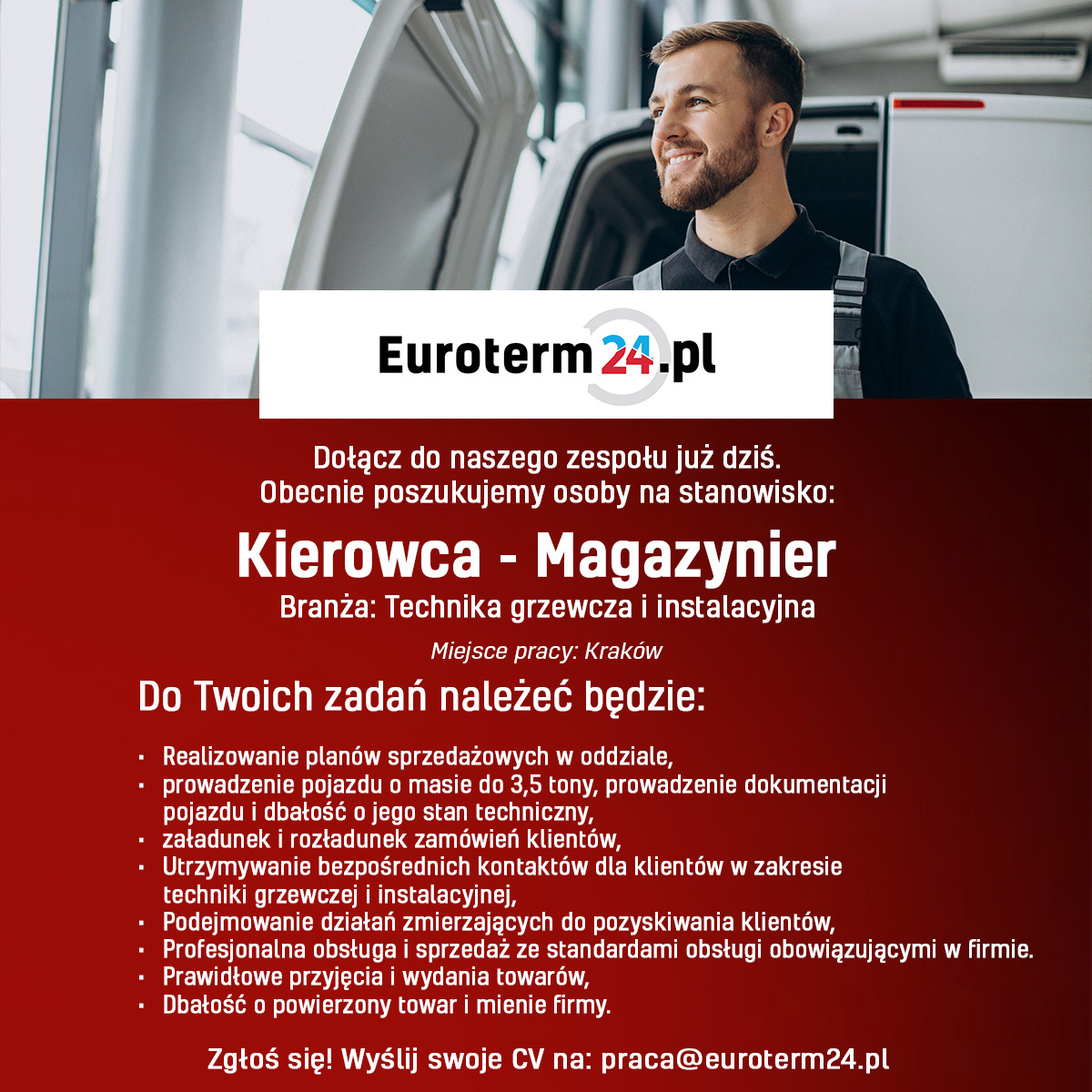 Kierowca – Magazynier