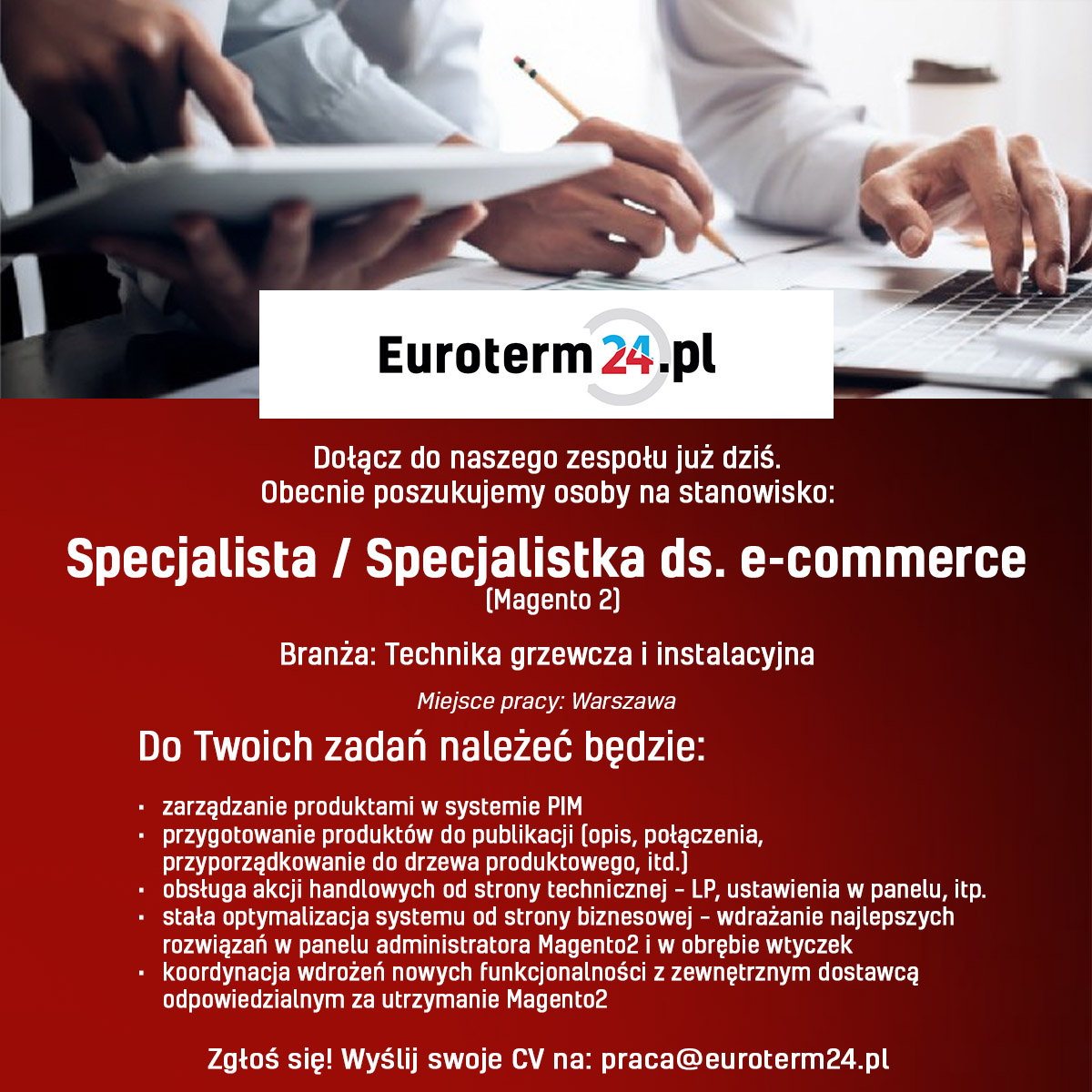 Specjalista / Specjalistka ds. e-commerce (Magento 2)
