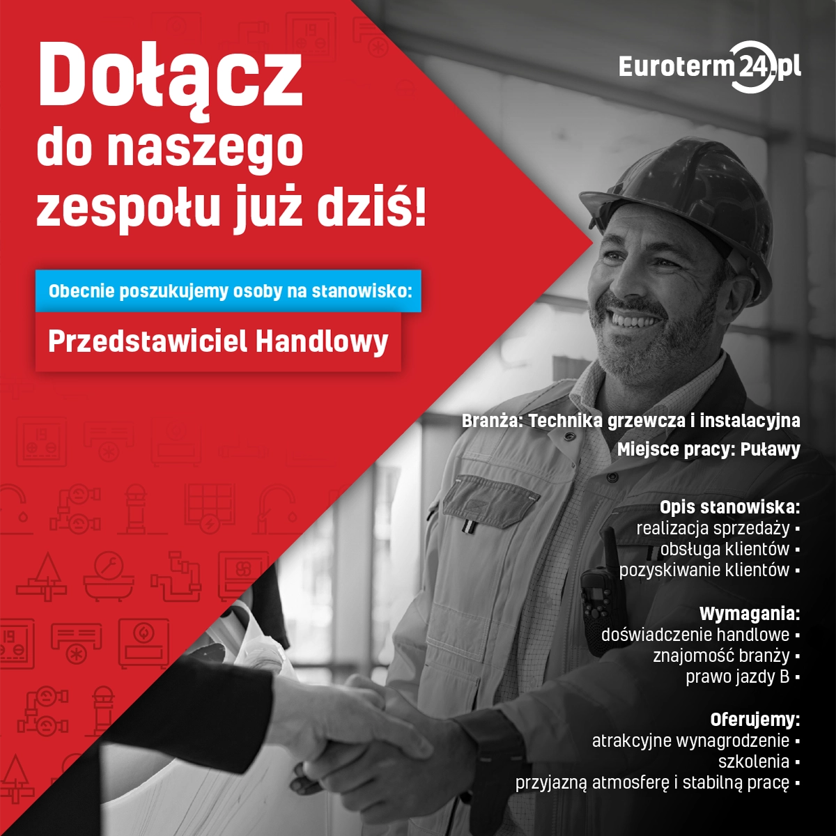 Oferta pracy - Przedstawiciel Handlowy - Puławy 